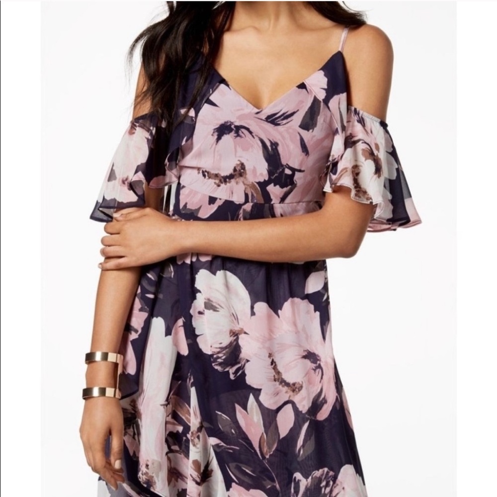 Vince Camuto off shoulder floral maxi
